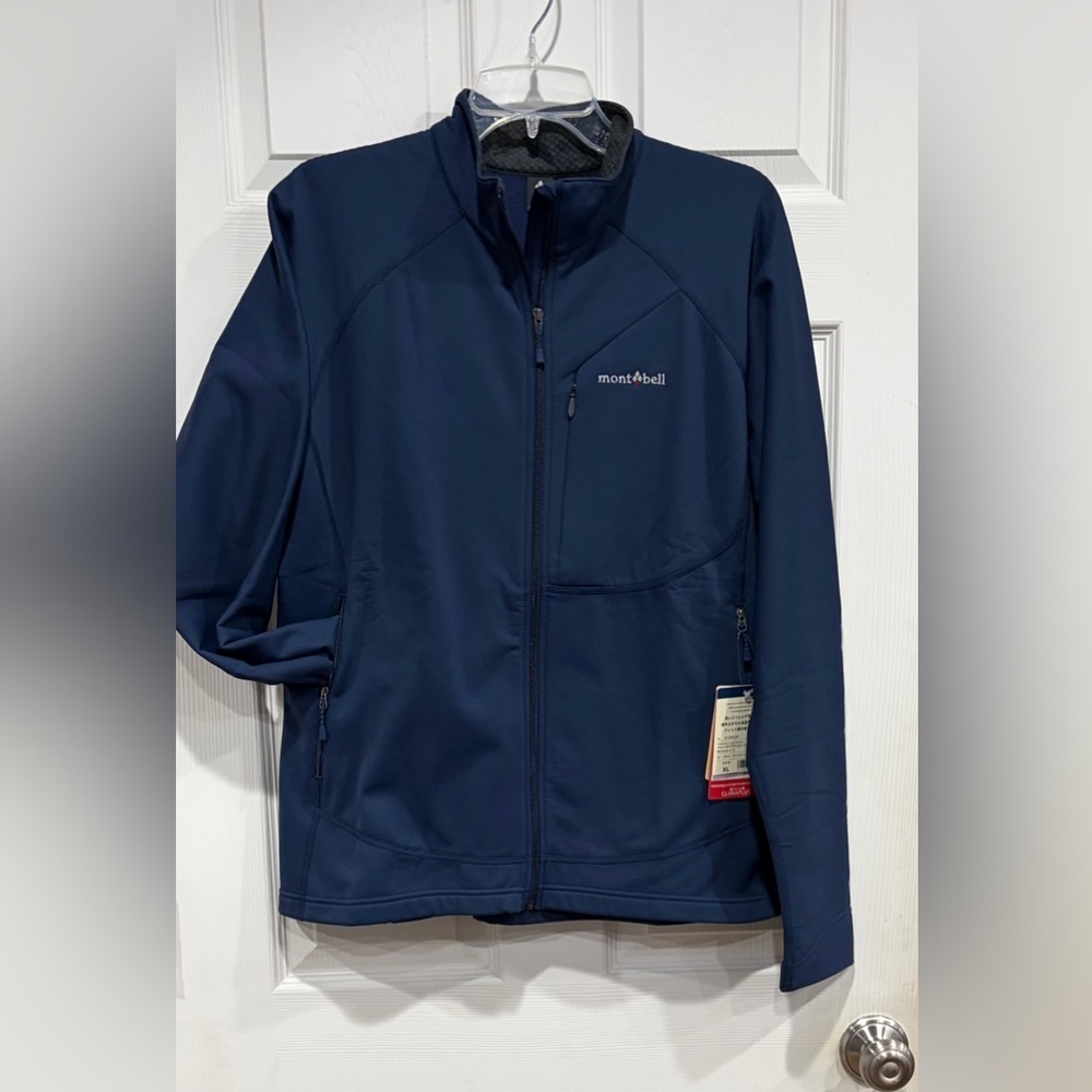 Montbell Women's XL Trail Action Jacket Dark Navy Stretch NWT Soft Stretch